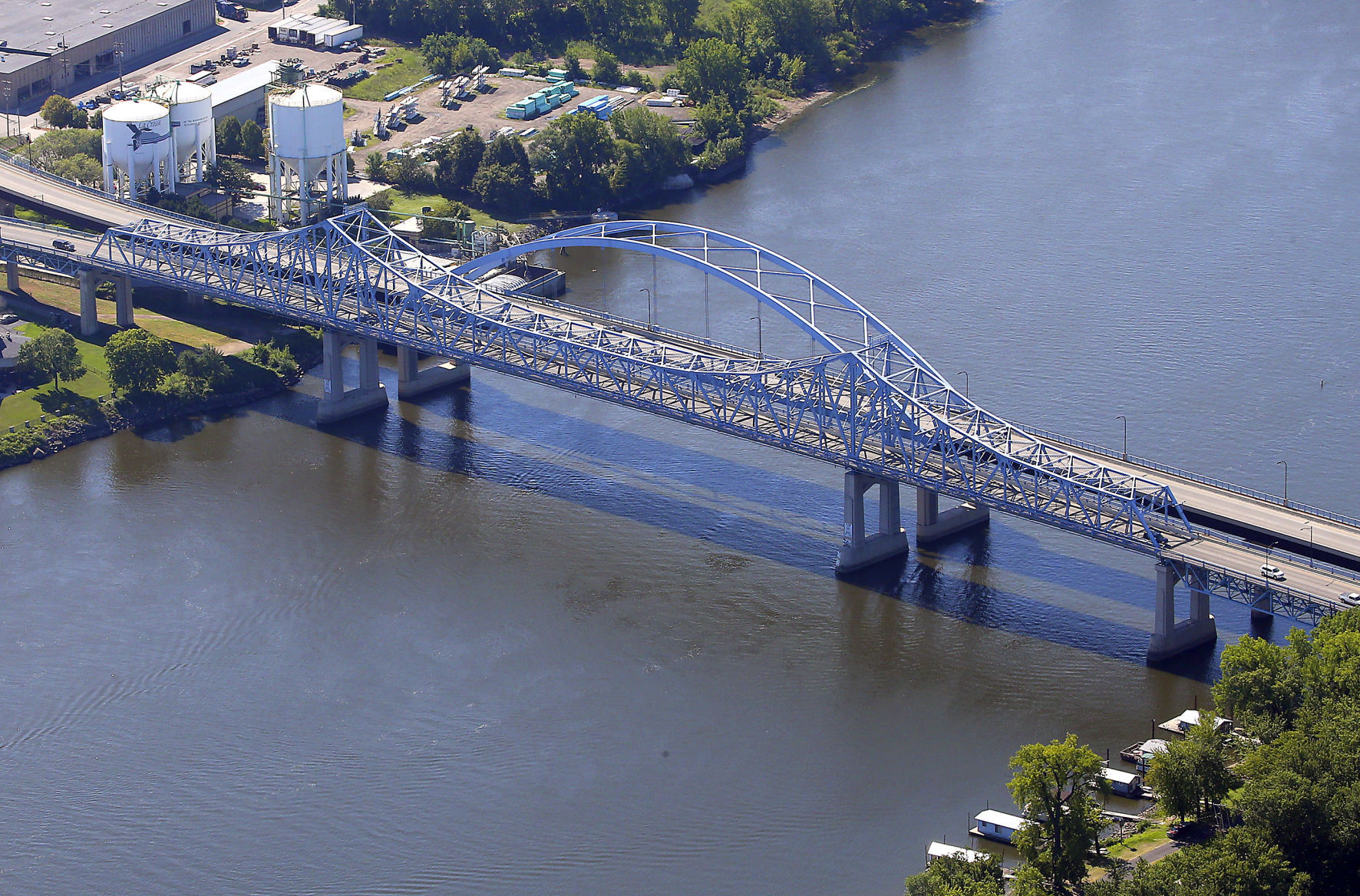 A view from high above the river